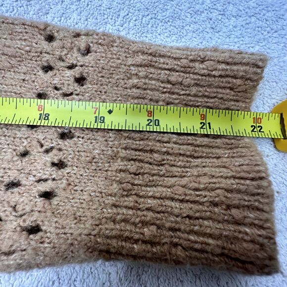 Fat Face Sweater Size US 6 UK 10 Jumper Crochet Detail Burnt Tanish Color - Picture 6 of 16